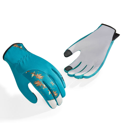 VGO 1 Pair Premium Genuine Goat Leather Puncture Resistant Palm and Fingertips Gardening Gloves For Women(GA3561/GA7454)
