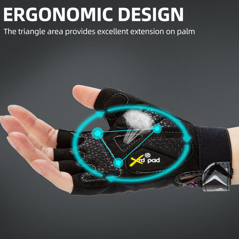 VGO 1 Pair Men's Cycling Gloves,Bike Gloves,Half Finger Bicycle Gloves with Anti-Slip Shock-Absorbing Pad,Light Weight(Blue/Grey, SL2512-M)