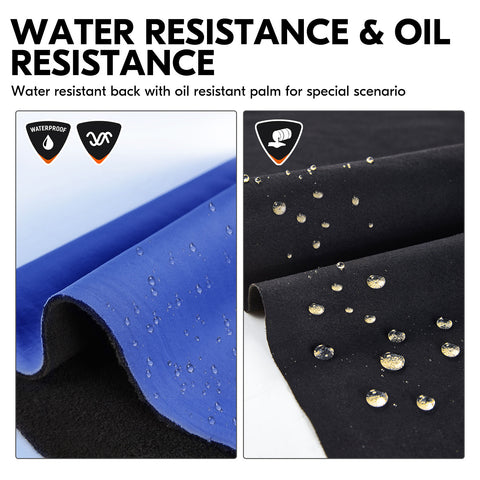 Vgo 1/2 Pairs -20℃/-4°F COLDPROOF ,Winter Work Gloves, Oil Resistant, Water resistant & Windproof Gloves(Black&Gray,SL7721FW)